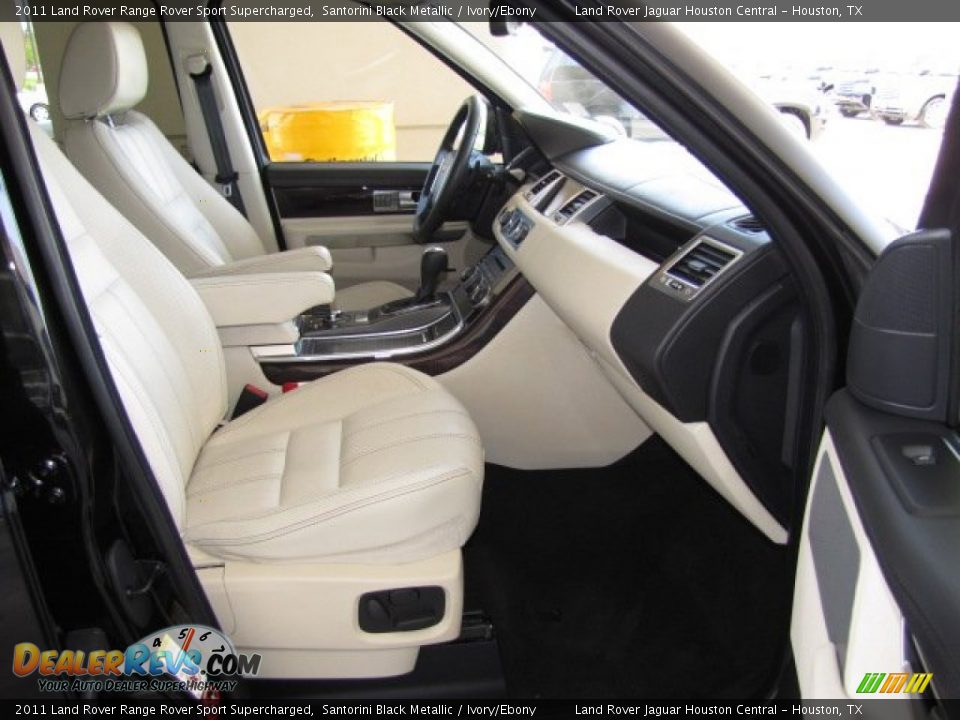 2011 Land Rover Range Rover Sport Supercharged Santorini Black Metallic / Ivory/Ebony Photo #22