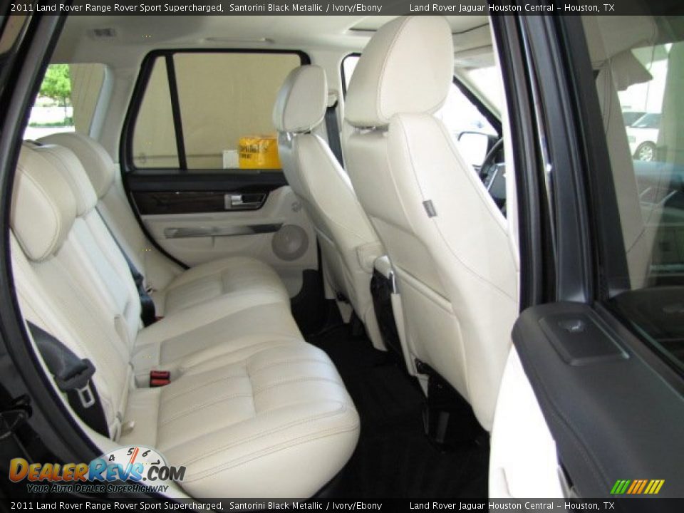 2011 Land Rover Range Rover Sport Supercharged Santorini Black Metallic / Ivory/Ebony Photo #24