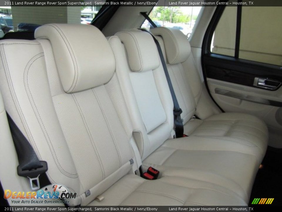 2011 Land Rover Range Rover Sport Supercharged Santorini Black Metallic / Ivory/Ebony Photo #25