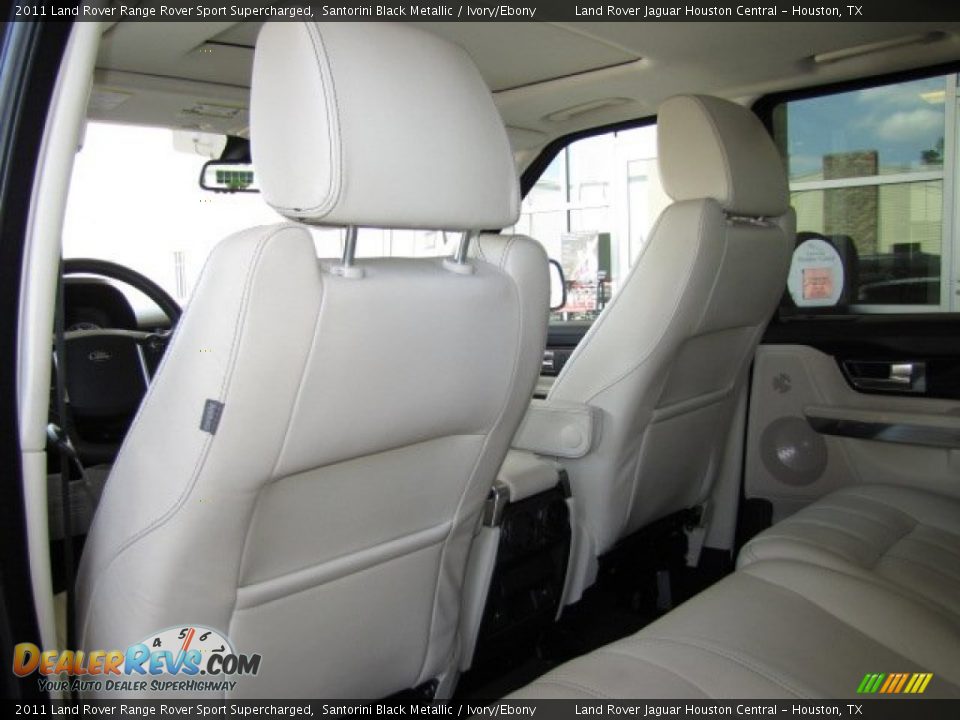 2011 Land Rover Range Rover Sport Supercharged Santorini Black Metallic / Ivory/Ebony Photo #28