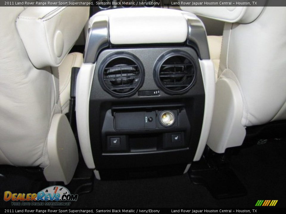 2011 Land Rover Range Rover Sport Supercharged Santorini Black Metallic / Ivory/Ebony Photo #30