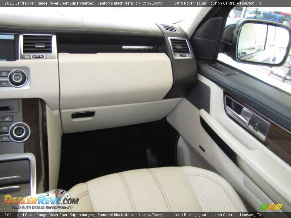 2011 Land Rover Range Rover Sport Supercharged Santorini Black Metallic / Ivory/Ebony Photo #31