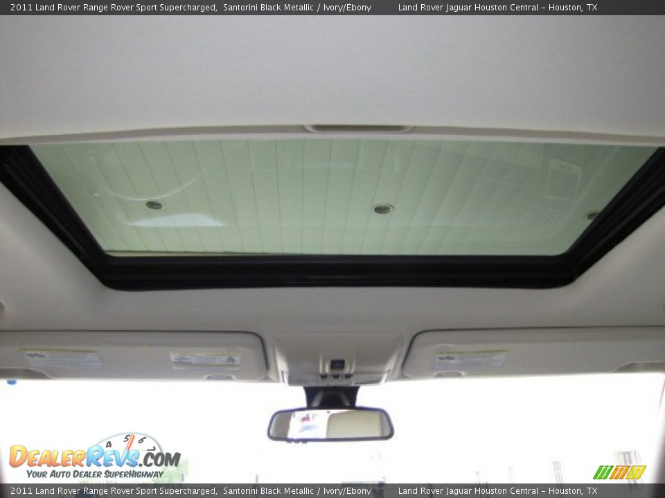 2011 Land Rover Range Rover Sport Supercharged Santorini Black Metallic / Ivory/Ebony Photo #32