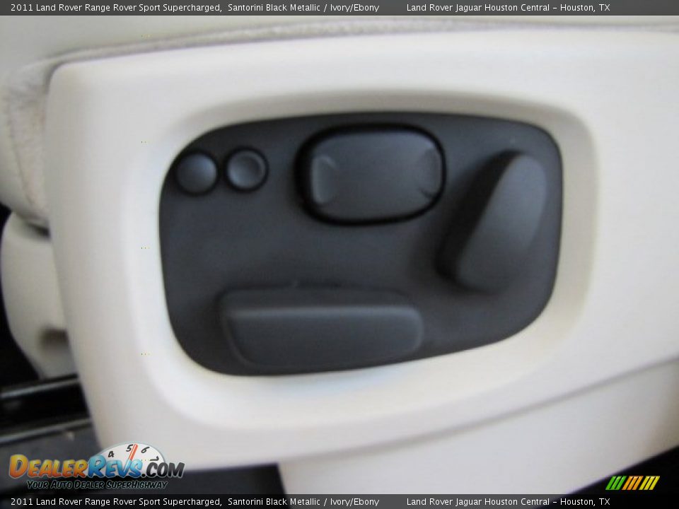 2011 Land Rover Range Rover Sport Supercharged Santorini Black Metallic / Ivory/Ebony Photo #35