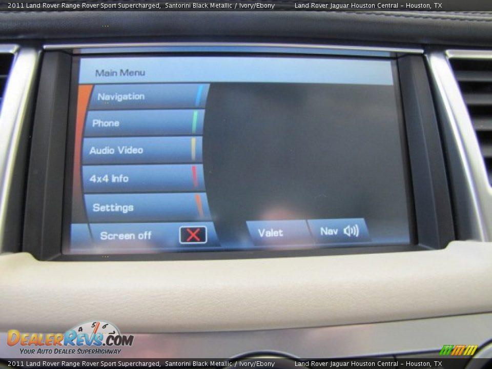 2011 Land Rover Range Rover Sport Supercharged Santorini Black Metallic / Ivory/Ebony Photo #36