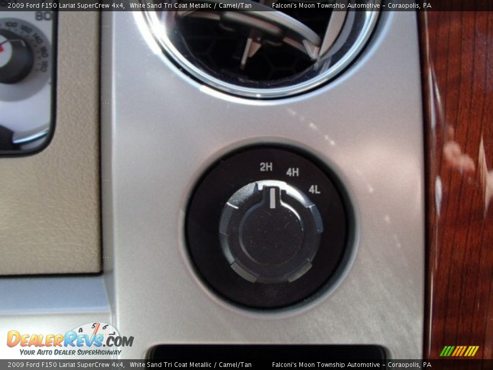 2009 Ford F150 Lariat SuperCrew 4x4 White Sand Tri Coat Metallic / Camel/Tan Photo #20