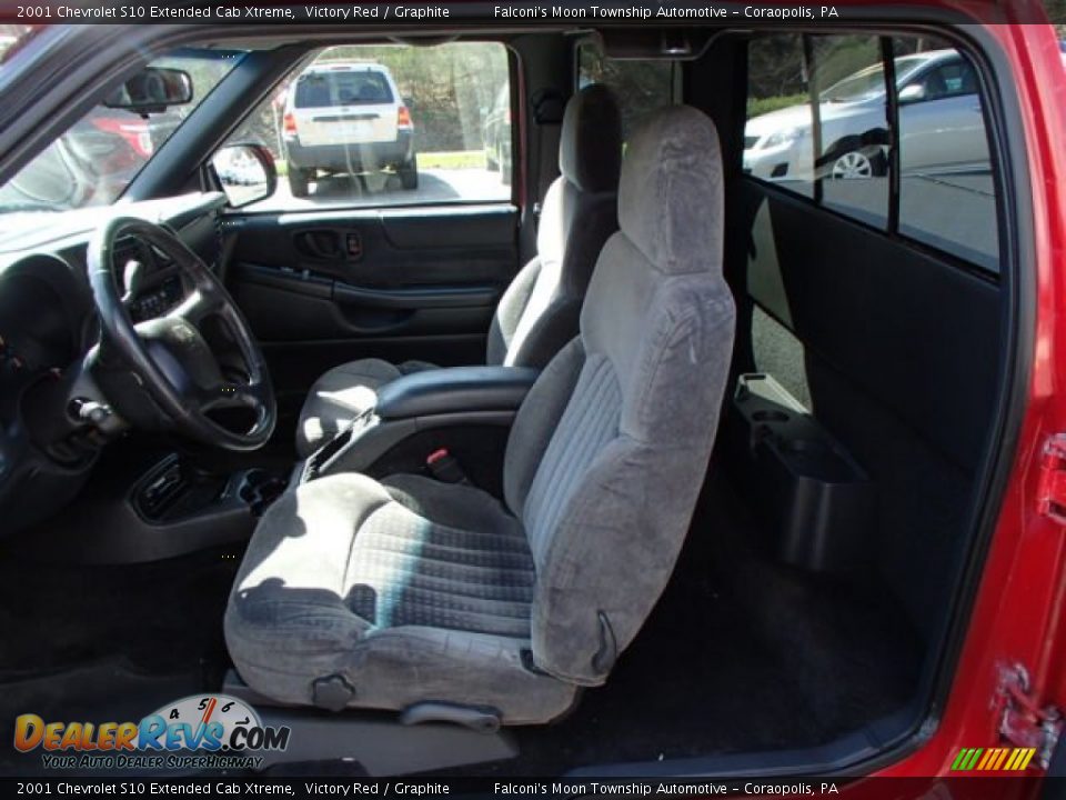 2001 Chevrolet S10 Extended Cab Xtreme Victory Red / Graphite Photo #15