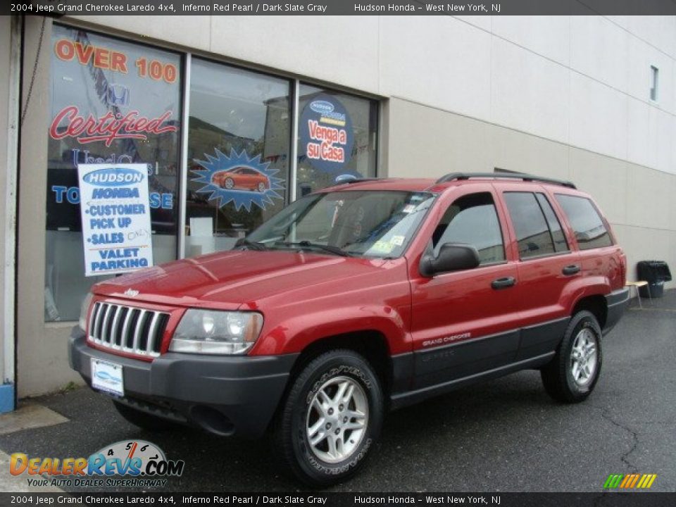 2004 Jeep Grand Cherokee Laredo 4x4 Inferno Red Pearl / Dark Slate Gray Photo #1