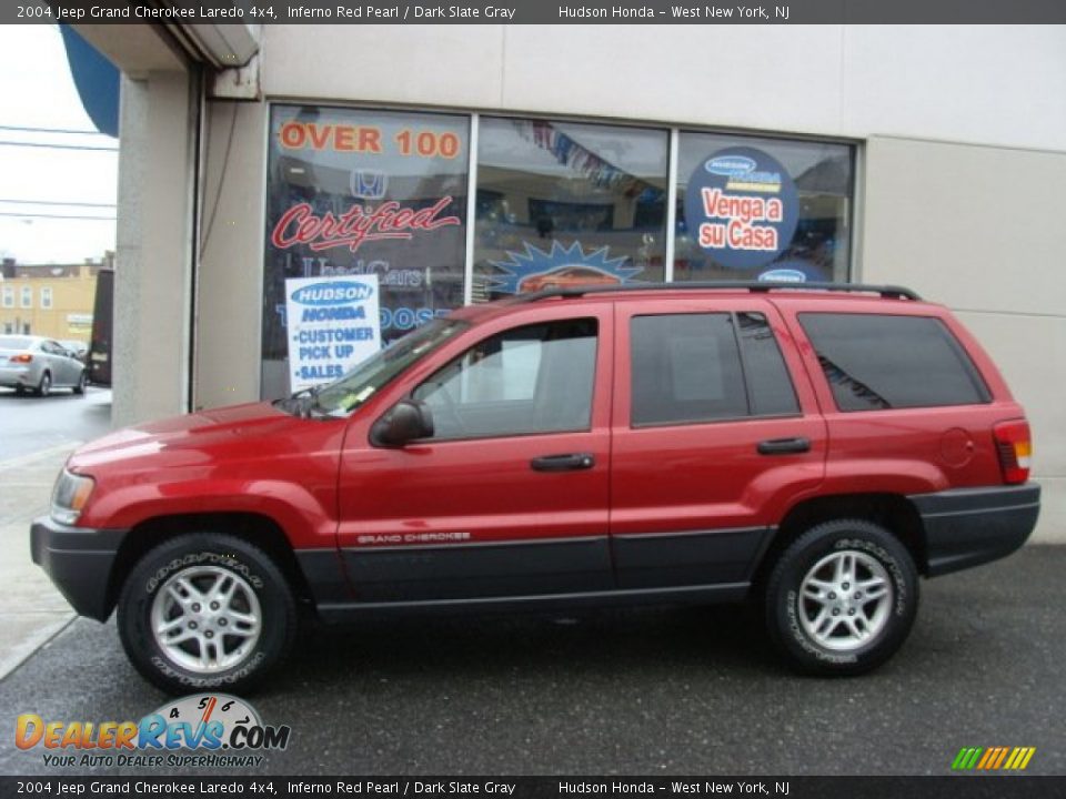 2004 Jeep Grand Cherokee Laredo 4x4 Inferno Red Pearl / Dark Slate Gray Photo #3