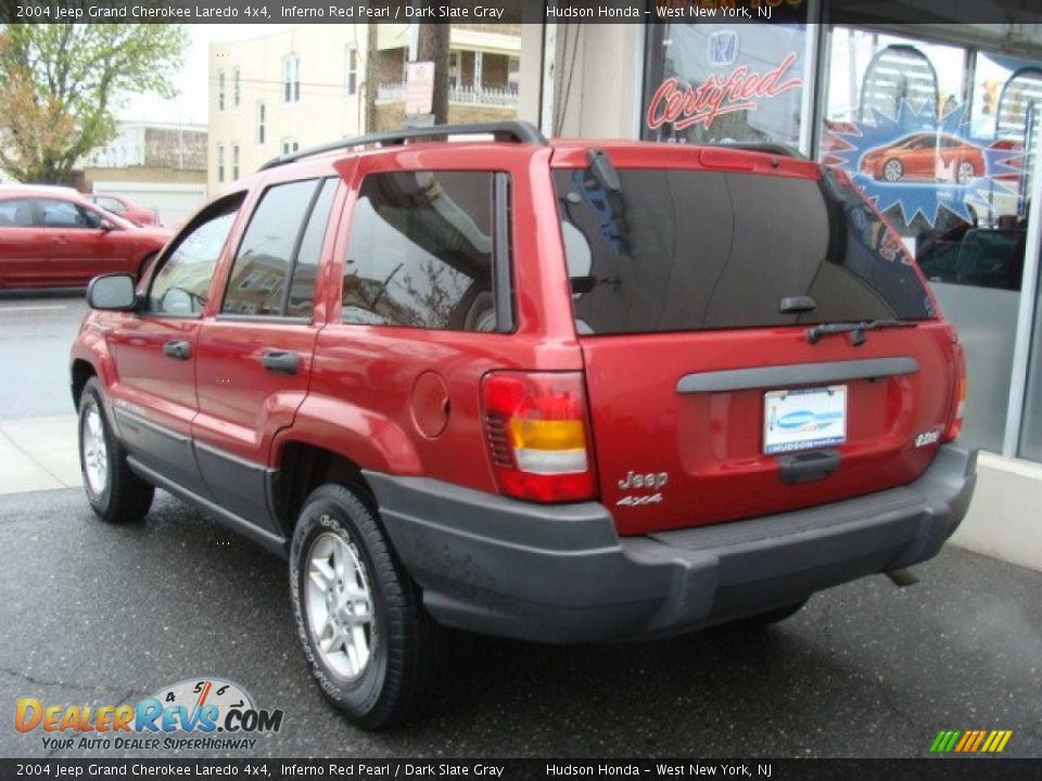 2004 Jeep Grand Cherokee Laredo 4x4 Inferno Red Pearl / Dark Slate Gray Photo #4