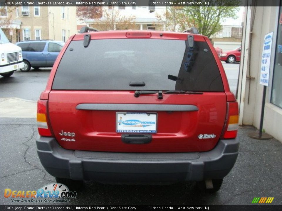 2004 Jeep Grand Cherokee Laredo 4x4 Inferno Red Pearl / Dark Slate Gray Photo #5