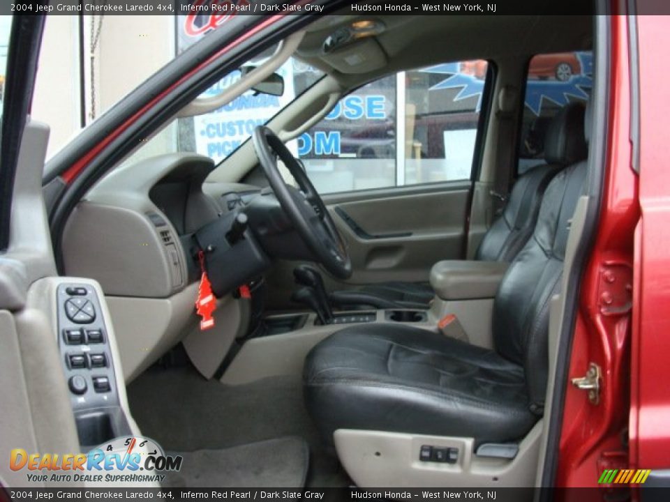 2004 Jeep Grand Cherokee Laredo 4x4 Inferno Red Pearl / Dark Slate Gray Photo #7