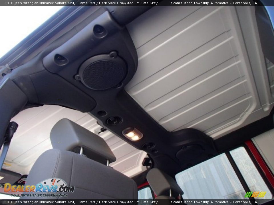 2010 Jeep Wrangler Unlimited Sahara 4x4 Flame Red / Dark Slate Gray/Medium Slate Gray Photo #15