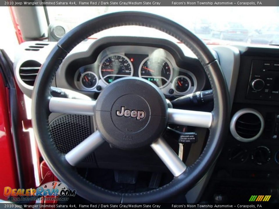 2010 Jeep Wrangler Unlimited Sahara 4x4 Flame Red / Dark Slate Gray/Medium Slate Gray Photo #21