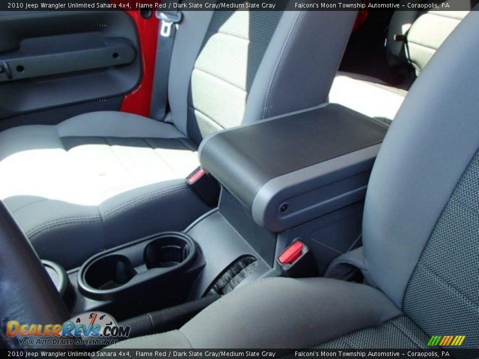 2010 Jeep Wrangler Unlimited Sahara 4x4 Flame Red / Dark Slate Gray/Medium Slate Gray Photo #23