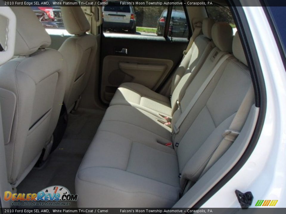 2010 Ford Edge SEL AWD White Platinum Tri-Coat / Camel Photo #13