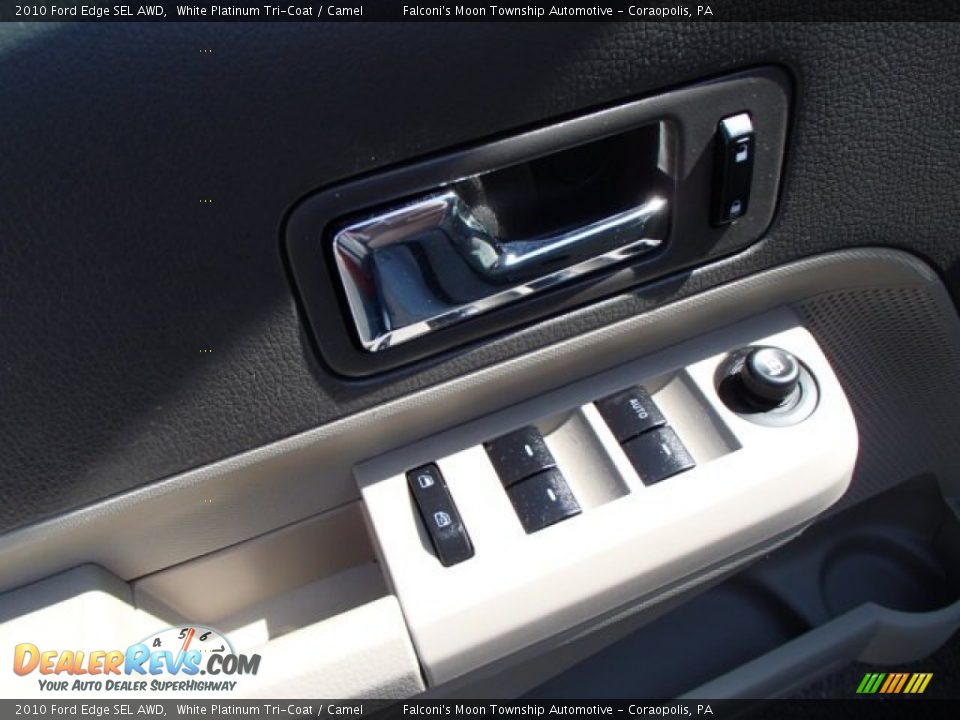 2010 Ford Edge SEL AWD White Platinum Tri-Coat / Camel Photo #15