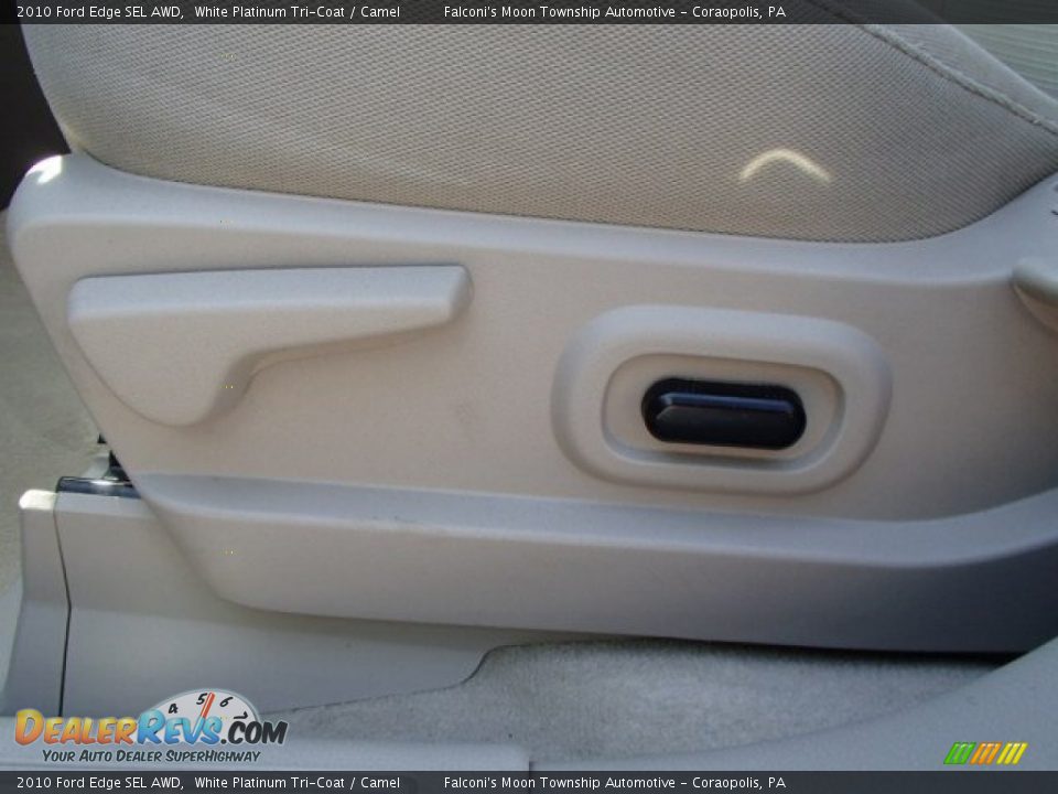 2010 Ford Edge SEL AWD White Platinum Tri-Coat / Camel Photo #16
