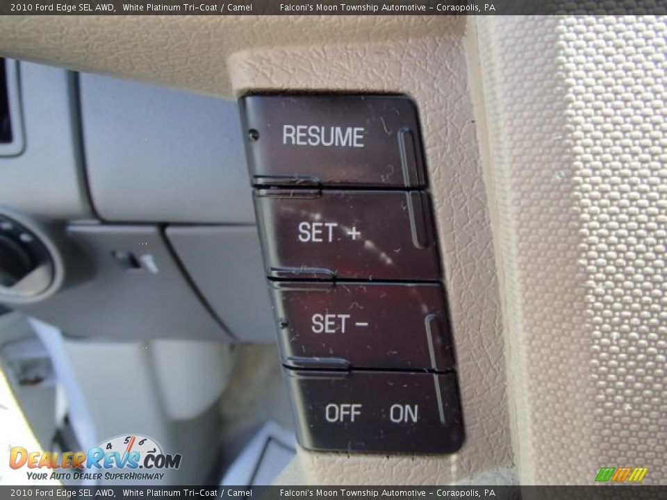 2010 Ford Edge SEL AWD White Platinum Tri-Coat / Camel Photo #21