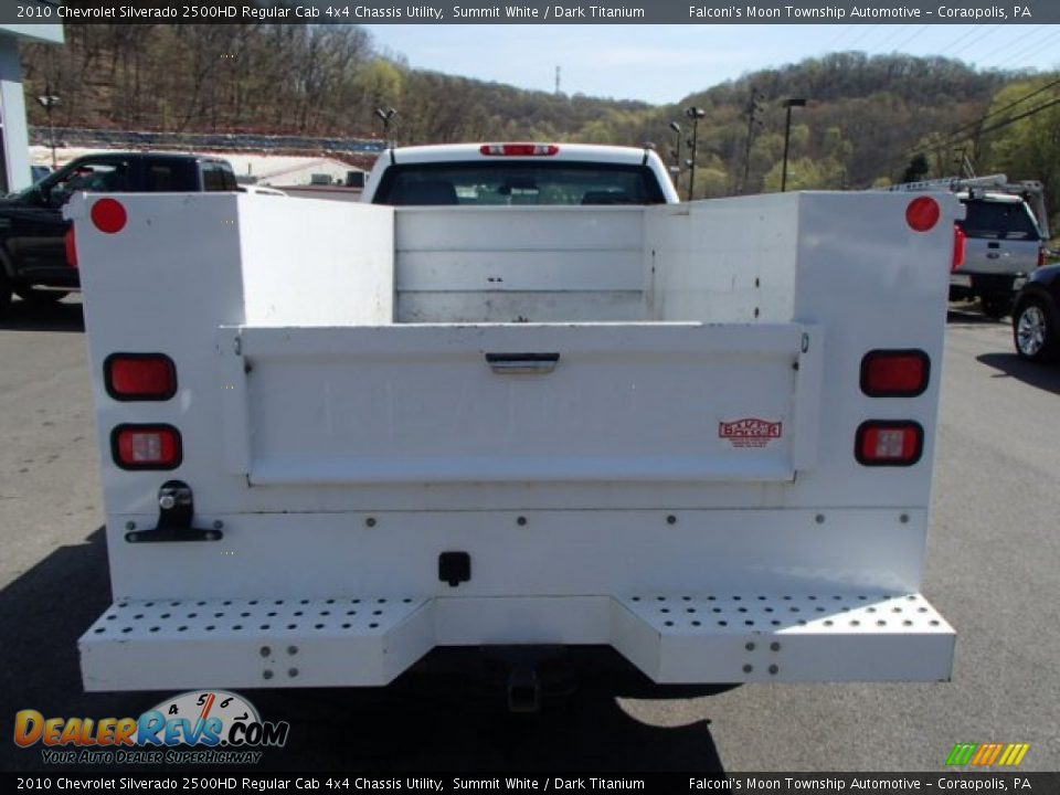 2010 Chevrolet Silverado 2500HD Regular Cab 4x4 Chassis Utility Summit White / Dark Titanium Photo #7
