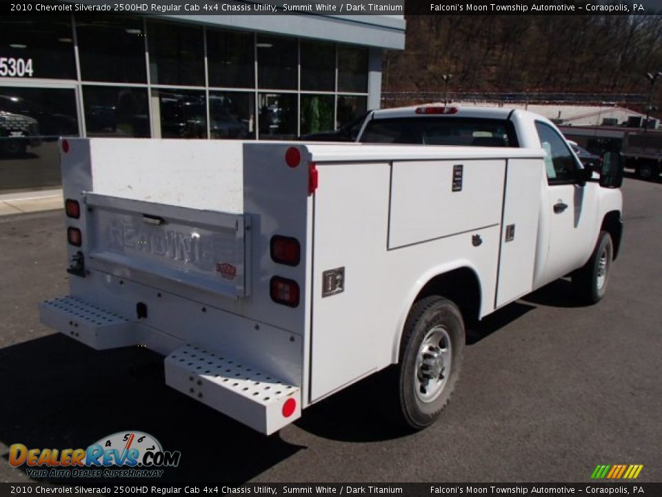 2010 Chevrolet Silverado 2500HD Regular Cab 4x4 Chassis Utility Summit White / Dark Titanium Photo #8