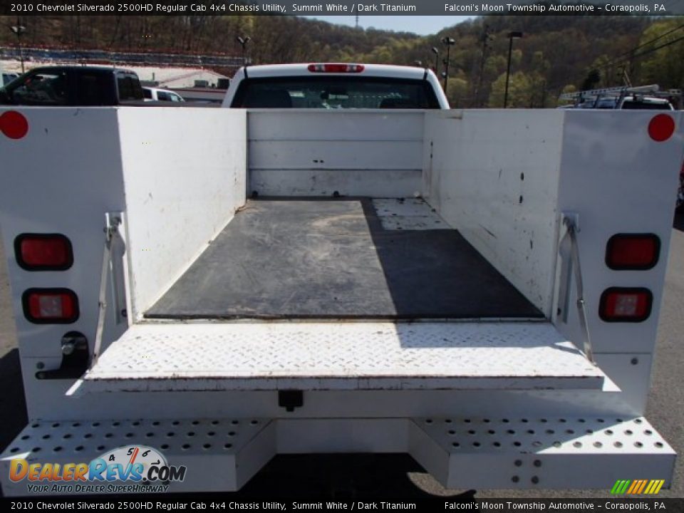 2010 Chevrolet Silverado 2500HD Regular Cab 4x4 Chassis Utility Summit White / Dark Titanium Photo #10