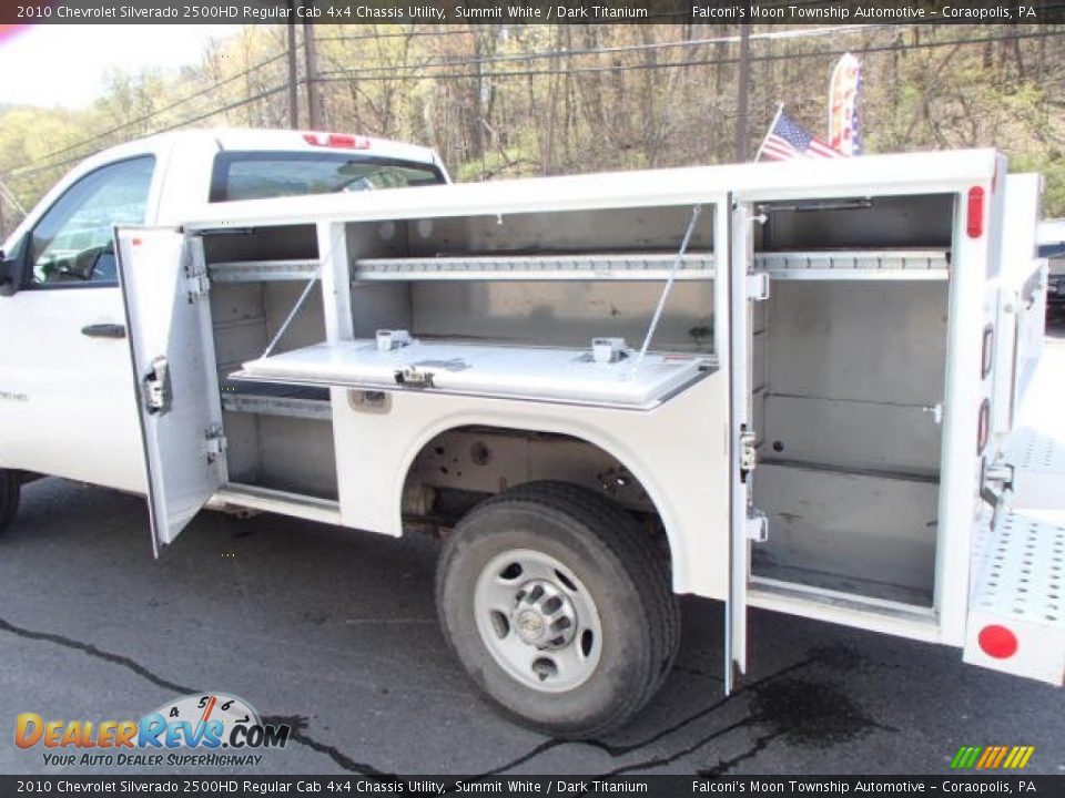 2010 Chevrolet Silverado 2500HD Regular Cab 4x4 Chassis Utility Summit White / Dark Titanium Photo #11