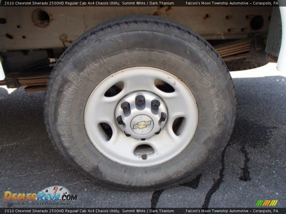 2010 Chevrolet Silverado 2500HD Regular Cab 4x4 Chassis Utility Summit White / Dark Titanium Photo #12