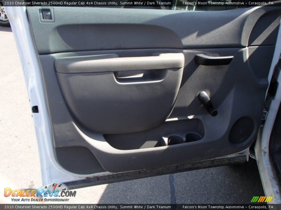 2010 Chevrolet Silverado 2500HD Regular Cab 4x4 Chassis Utility Summit White / Dark Titanium Photo #15