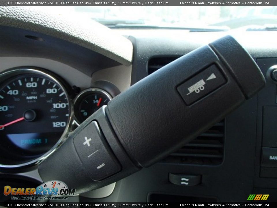 2010 Chevrolet Silverado 2500HD Regular Cab 4x4 Chassis Utility Summit White / Dark Titanium Photo #22