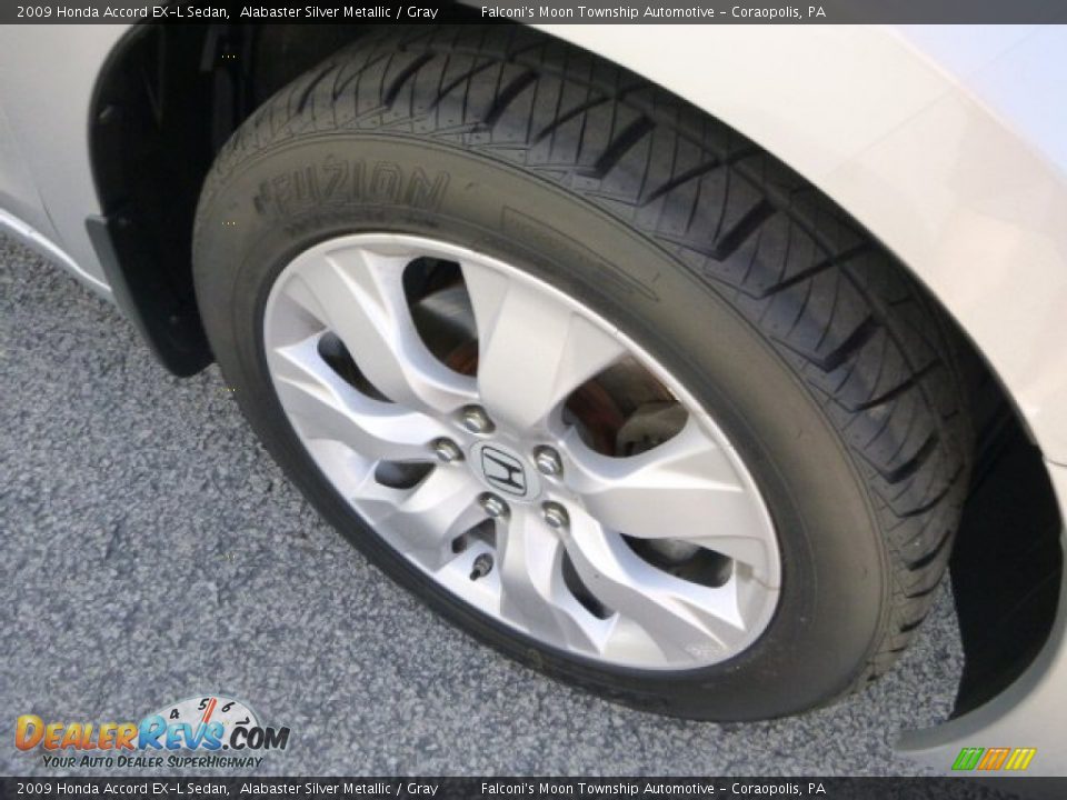 2009 Honda Accord EX-L Sedan Alabaster Silver Metallic / Gray Photo #9