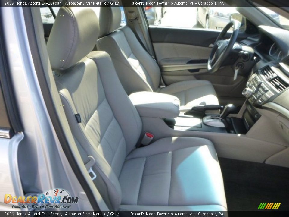 2009 Honda Accord EX-L Sedan Alabaster Silver Metallic / Gray Photo #10