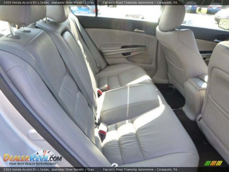 2009 Honda Accord EX-L Sedan Alabaster Silver Metallic / Gray Photo #13