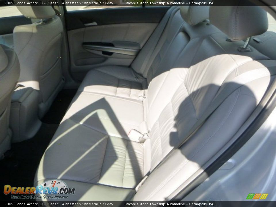 2009 Honda Accord EX-L Sedan Alabaster Silver Metallic / Gray Photo #15