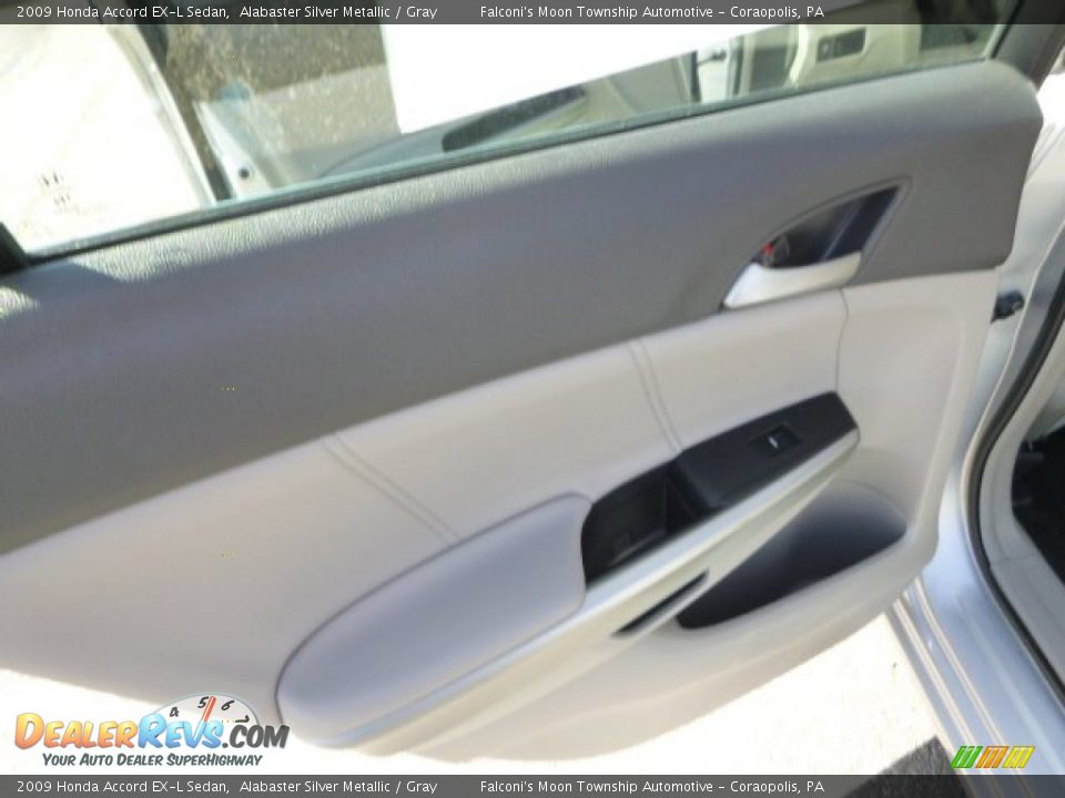 2009 Honda Accord EX-L Sedan Alabaster Silver Metallic / Gray Photo #17
