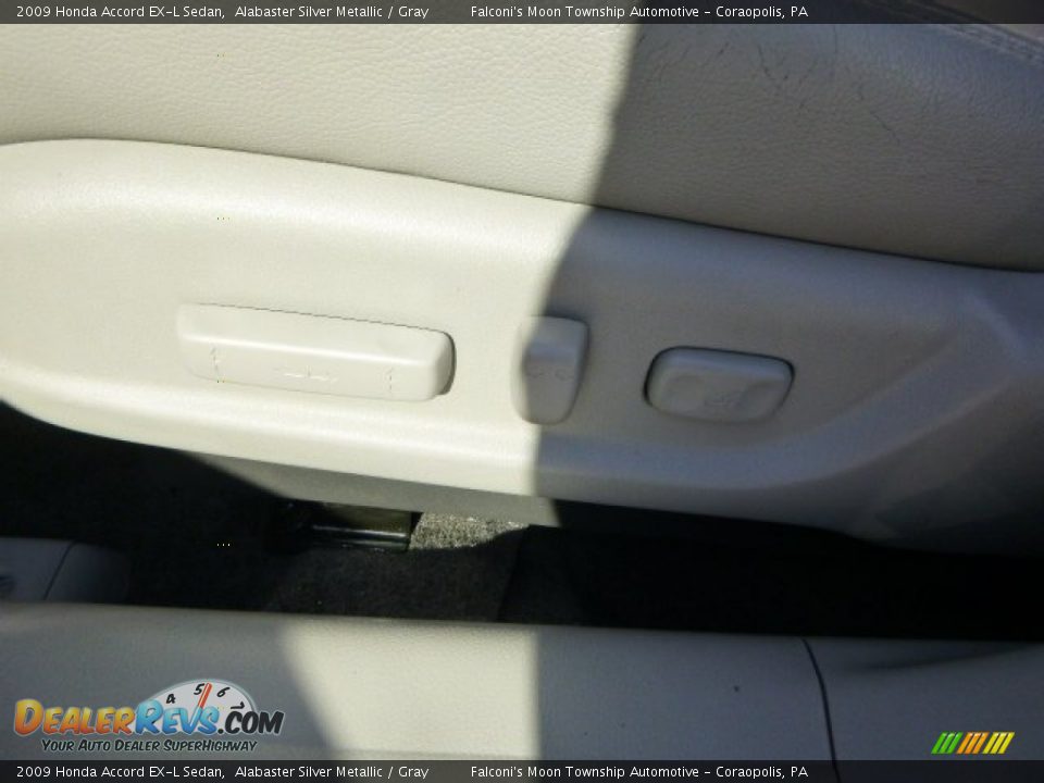 2009 Honda Accord EX-L Sedan Alabaster Silver Metallic / Gray Photo #20