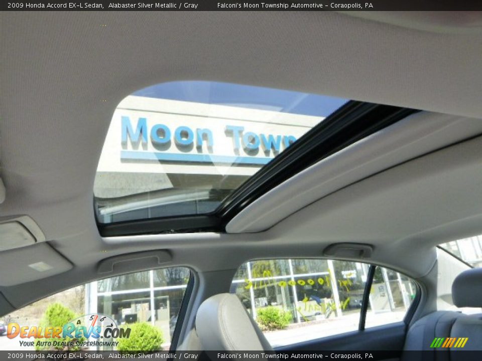 2009 Honda Accord EX-L Sedan Alabaster Silver Metallic / Gray Photo #21