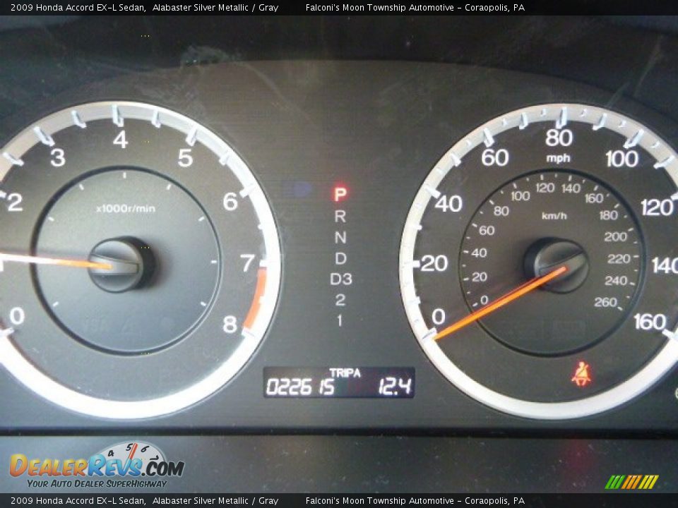 2009 Honda Accord EX-L Sedan Alabaster Silver Metallic / Gray Photo #24