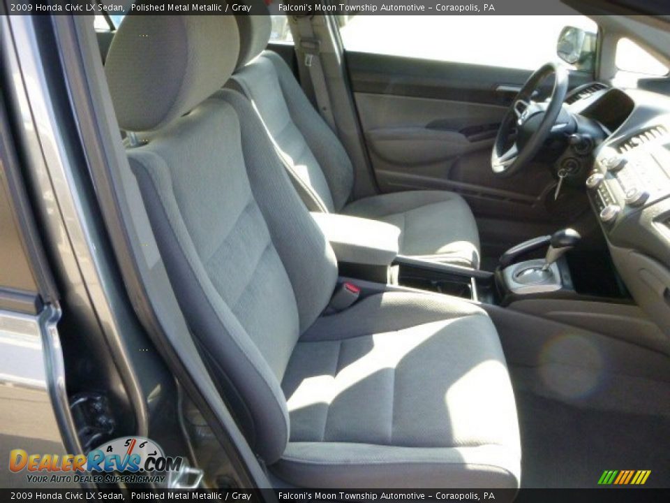2009 Honda Civic LX Sedan Polished Metal Metallic / Gray Photo #10