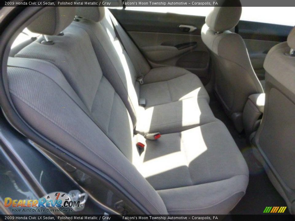 2009 Honda Civic LX Sedan Polished Metal Metallic / Gray Photo #13