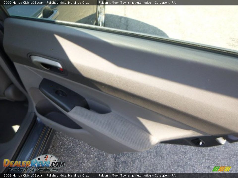 2009 Honda Civic LX Sedan Polished Metal Metallic / Gray Photo #14