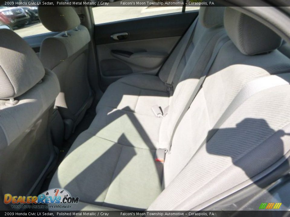 2009 Honda Civic LX Sedan Polished Metal Metallic / Gray Photo #16