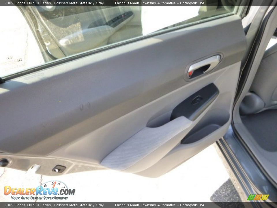 2009 Honda Civic LX Sedan Polished Metal Metallic / Gray Photo #18