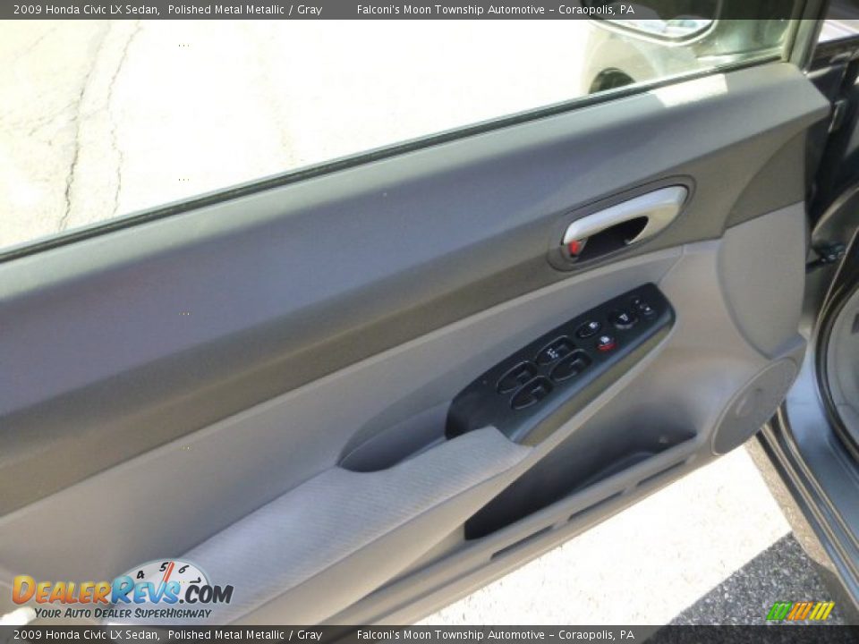 2009 Honda Civic LX Sedan Polished Metal Metallic / Gray Photo #19