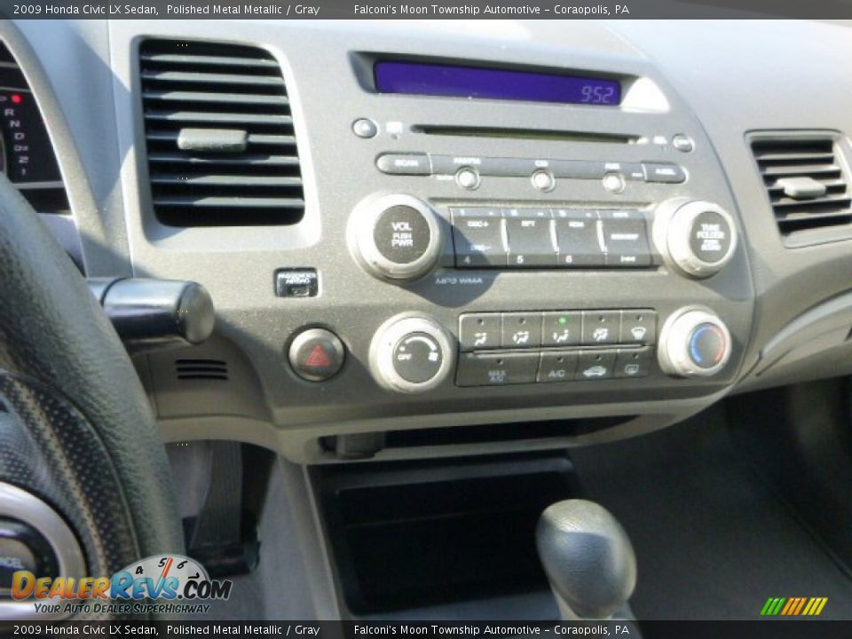 2009 Honda Civic LX Sedan Polished Metal Metallic / Gray Photo #23