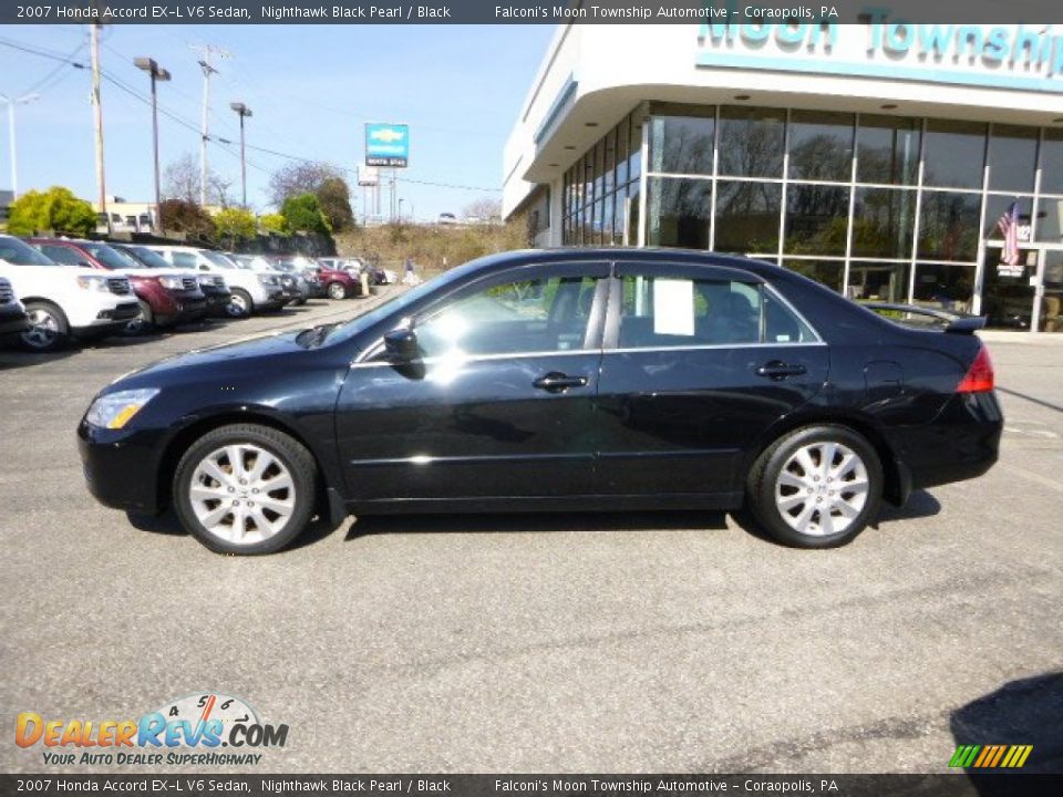 2007 Honda Accord EX-L V6 Sedan Nighthawk Black Pearl / Black Photo #2