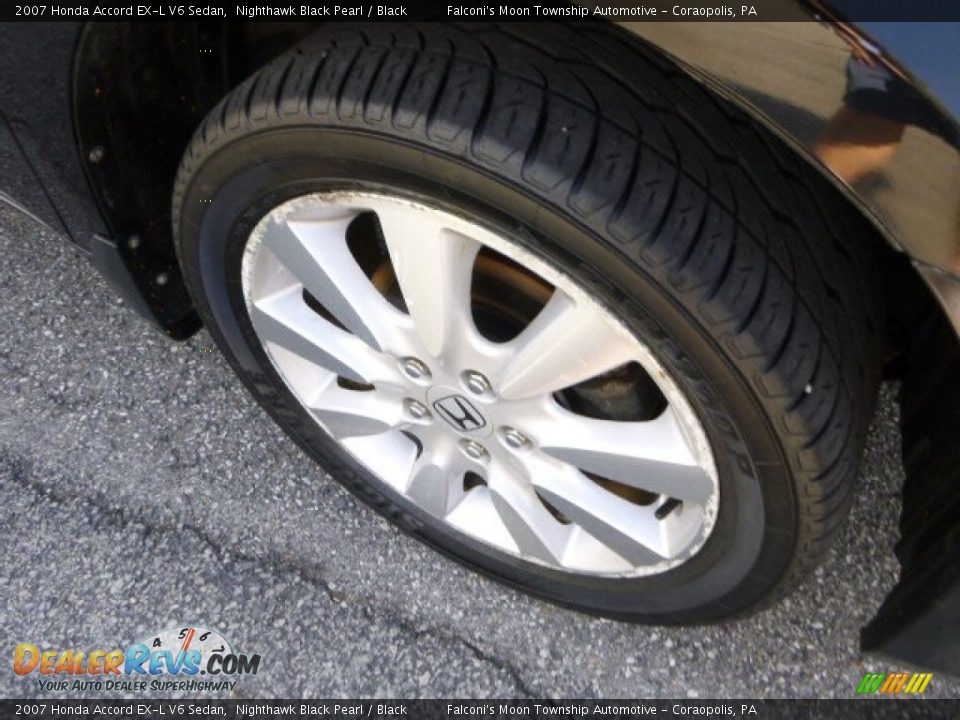 2007 Honda Accord EX-L V6 Sedan Nighthawk Black Pearl / Black Photo #9