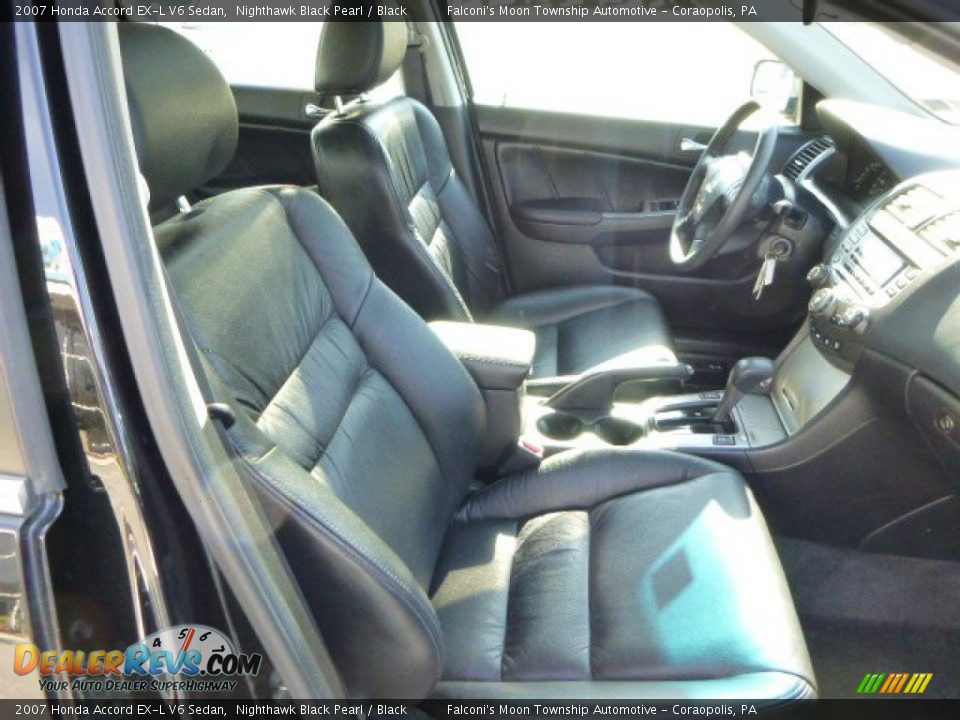 2007 Honda Accord EX-L V6 Sedan Nighthawk Black Pearl / Black Photo #10