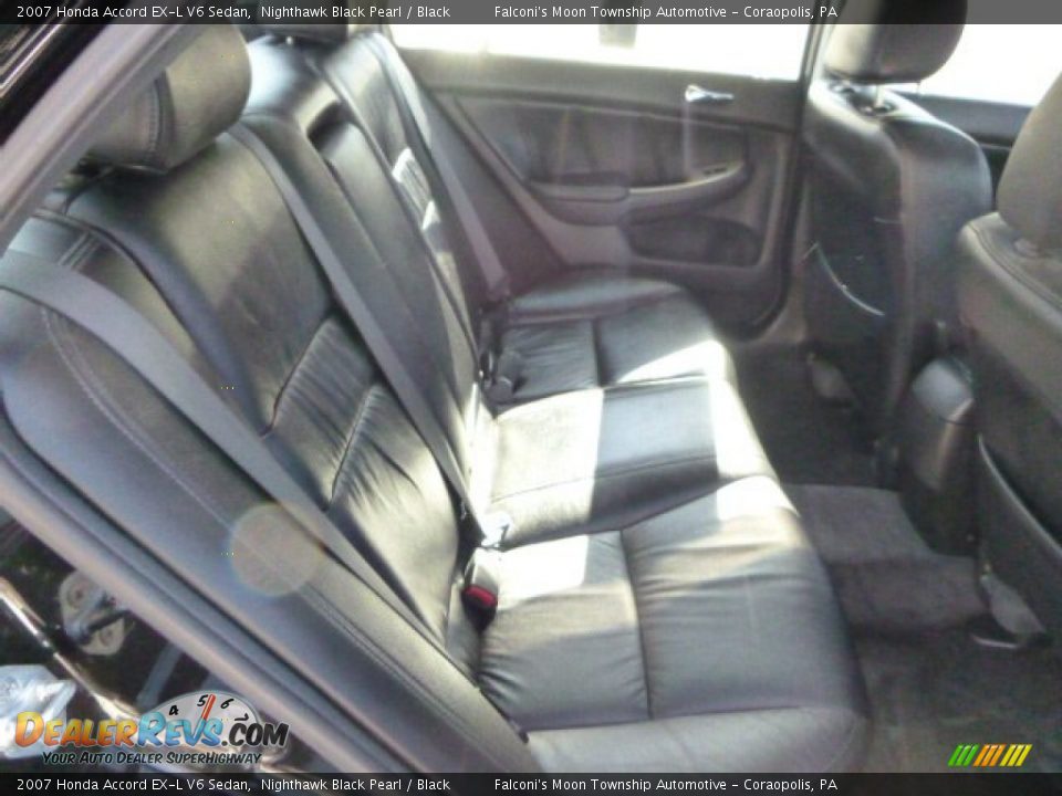 2007 Honda Accord EX-L V6 Sedan Nighthawk Black Pearl / Black Photo #14