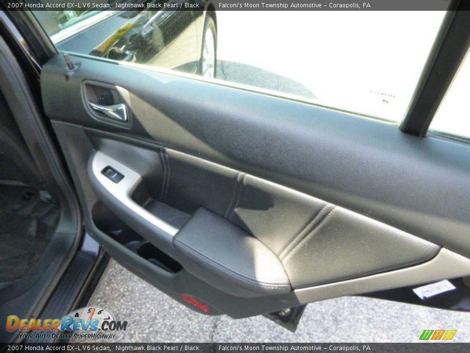 2007 Honda Accord EX-L V6 Sedan Nighthawk Black Pearl / Black Photo #15